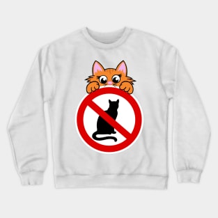 Peeking kitten. Crewneck Sweatshirt